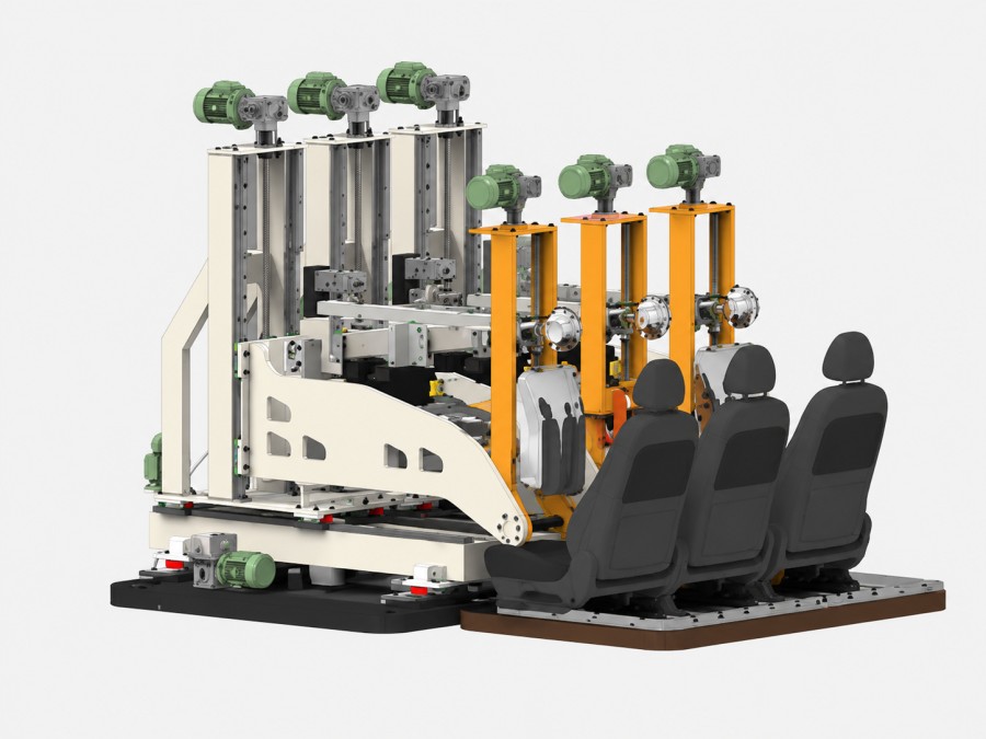 Seat Back Strength & Head Restraint Performance Test Rig