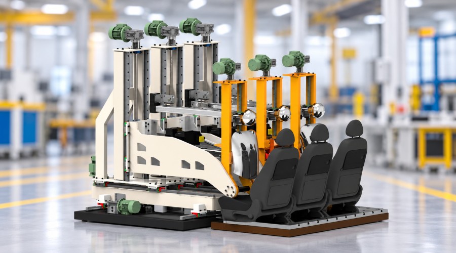 Seat Back Strength & Head Restraint Performance Test Rig